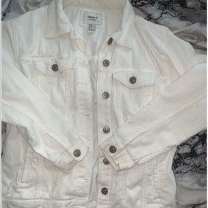 Forever 21 Cream Corduroy Jacket